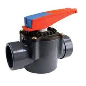 Cepex Vanne à Disque Rotatif 2 Voies 16059 Ø50-63 Femelle/mâle Avec Joints Toriques Epdm Pour Raccord à Emboîtement