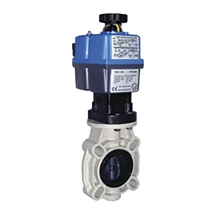 Cepex Vanne Papillon Pvc-u 30292 Ø250-280 Ac/dc Joints Toriques Industriels Epdm Actionnement électrique + Bloc De Sécurité Bsr 80-240v