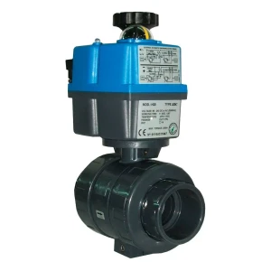 Cepex Robinet à Bille Industriel Pvc-u 31421 Ø20 Ptfe-epdm à Commande électrique Ac/dc 80-240v