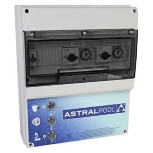 Astralpool 70423 Caja De Control Tipo C + Tipo D Con Protección De Sobrecarga Para 2 Bombas Y Control Para 2 Luces Subacuáticas White / Black One Size