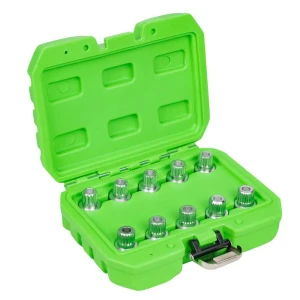 Jbm Juego De Extractores De Tornillos De Seguridad Bmw Black / Green One Size