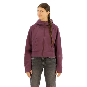 Superdry Sweat-shirt à Zip Sport Tech Relaxed Smoky Aubergine Purple XS Femme