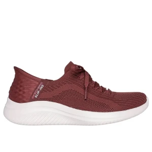 Skechers Baskets Slip-insÂ® Ultra Flexâ„¢ 3.0 Brilliant Burgundy Knit / Trim EU 36 1/2 Femme