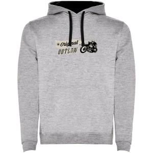 Kruskis Sudadera Con Capucha Original Outlaw Two Colour Heather Grey / Black 2XL