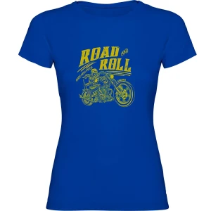 Kruskis Camiseta De Manga Corta Road Roll Royal Blue 2XL