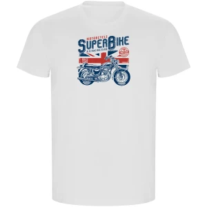Kruskis Camiseta De Manga Corta Super Bike Eco White S