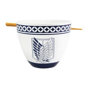 Just Funky Bol à Ramen Avec Emblème L´attaque Des Titans 470ml White One Size unisex
