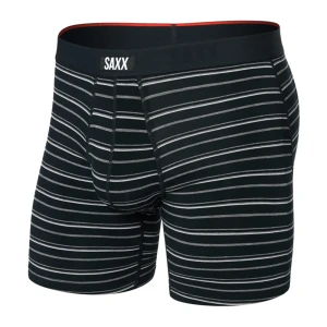 Saxx Underwear Boxers Vibe Xtra Brief Fly Black Coast Stripe S Homme