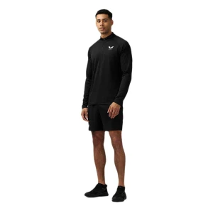 Castore T-shirt à Manches Longues Avec Demi-zip Adapt Black XL