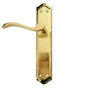 Handlock Juego De Placas De Manija Zamak Gold Shiny One Size