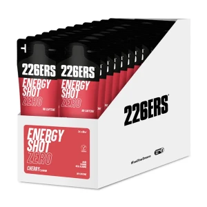 226ers Boîte De Boisson Énergétique Monodose Shot Zero Caff Cerise 60ml 24 Unités
