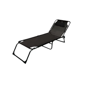 Marbueno Summer Tumbona Plegable 190x58x27 Cm Black One Size