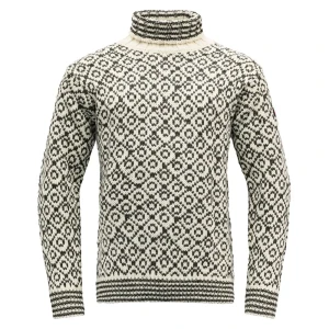 Devold Of Norway Pull Svalbard Wool High Neck Offwhite / Anth. XL Homme,Femme