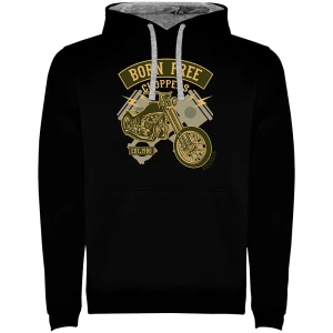 Kruskis Sudadera Con Capucha Born Free Black / Grey 3XL