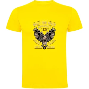 Kruskis Camiseta De Manga Corta Live Free Yellow M