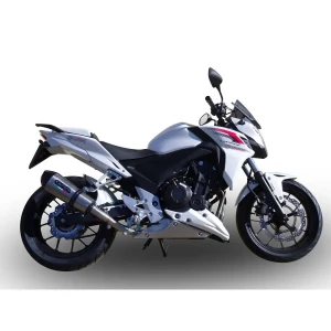 Gpr Exhaust Systems Silenciador Homologado Slip On Gpe Anniversary Titanium Honda Cb400 F 2013-2015 Conical Brushed Titanium / Matte Black Homologated
