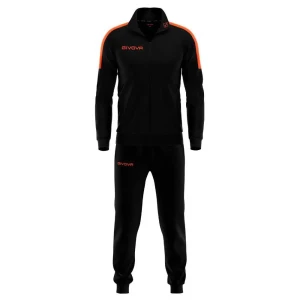 Givova Survêtement Revolution F Black / Fluor Orange 4 Années Garçon