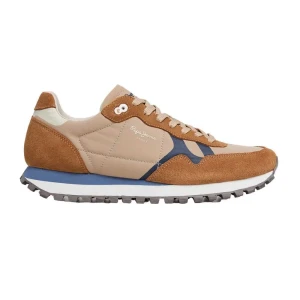 Pepe Jeans Baskets Brit-on Prints Tobacco Brown EU 40 Homme