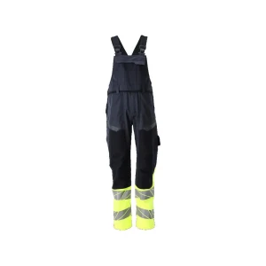 Mascot Pechera Y Tirantes Con Rodilleras Y Elástico Dark Navy Blue / High Visibility Yellow / Yellow 44