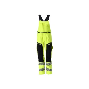 Mascot Pechera Y Tirantes Con Rodilleras Y Elástico High Visibility Yellow / Dark Navy Blue 64
