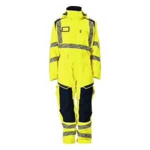 Mascot Combinaison D´hiver Avec Poches Pour Genouillères High Visibility Yellow / Dark Navy Blue L