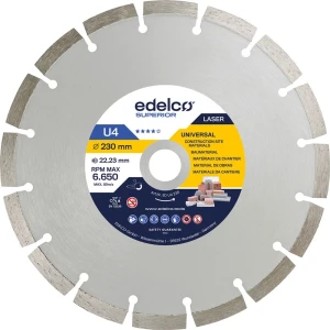 Edelco Disque Diamant Universel Pour La Construction U4 350x30 Mm Grey One Size