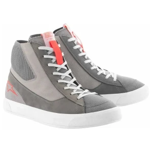 Alpinestars Zapatillas De Moto Stated Light Gray / Red Fluor / White EU 48