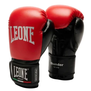 Leone1947 Gants De Boxe En Cuir Synthétique Thunder Red 8 oz