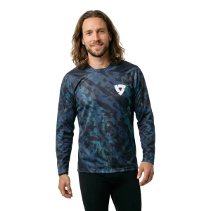 Revit Maillot De Manga Larga Emulsion Blue / Black M