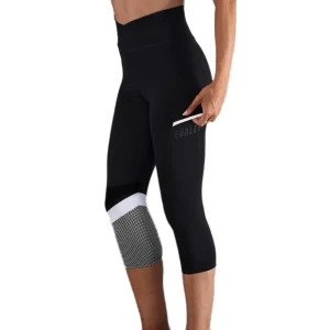 Endless Leggings 7/8 Line Pocket Hw Black Grey S