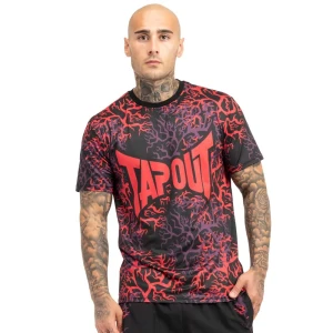Tapout T-shirt à Manches Courtes Rootstock Black / Red / Aubergine L