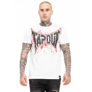 Tapout T-shirt à Manches Courtes Splashing White / Red / Black M