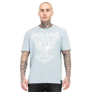 Tapout T-shirt à Manches Courtes Throper Pigeon Blue XL