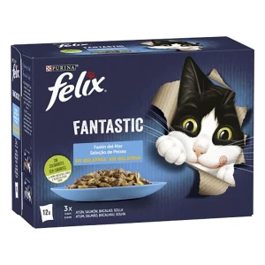 Purina Felix Fantastic Sea Feast Nourriture Pour Chats 12x85g 6 Unités Multicolor One Size