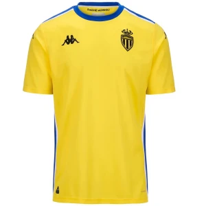 Kappa T-shirt à Manches Courtes Gardien De But Domicile As Monaco 24/25 Kombat Yellow / Blue Royal 3XL Homme