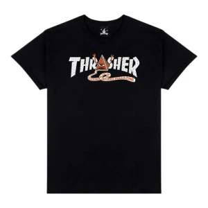 Thrasher T-shirt à Manches Courtes Pyramid Black S Homme