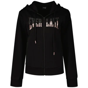 Everlast Sweat-shirt à Zip Felpa Strechetch Black XS