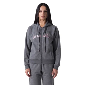 Everlast Sweat-shirt à Zip Felpa Strechetch Dark Grey Melange XS