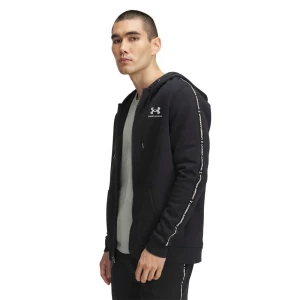 Under Armour Sweat-shirt à Zip Icon Fleece Taping Black / White XL