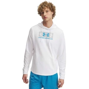 Under Armour Sweat à Capuche Rival Terry Logo White / Mod Gray / Ether Blue L