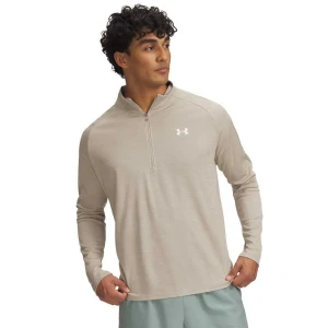 Under Armour Sweat à Demi-zip Tech Textured City Khaki / Khaki Base / White S
