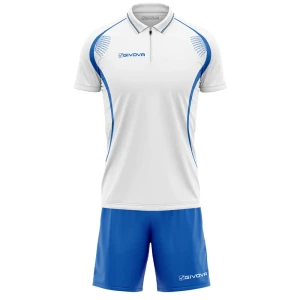 Givova Ensemble à Manches Courtes Easy White / Light Blue 3XL Homme,Femme