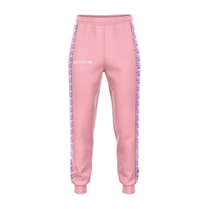 Givova Pantalon De Survêtement Terry Band Light Pink 9-10 Années Garçon