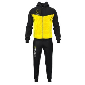 Givova Survêtement Visa Melange Black / Yellow Melange M Homme,Femme