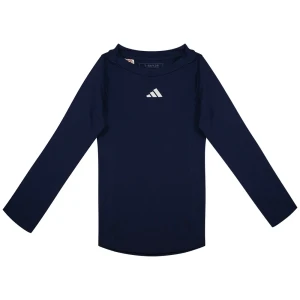Adidas T-shirt à Manches Longues Techfit Aeroready Team Navy Blue 2 9-10 Années Garçon