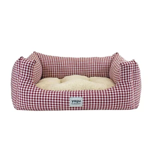 Yagu Cama Cuna Para Perros Vichy Comfort 50x38x22 Cm Garnet One Size