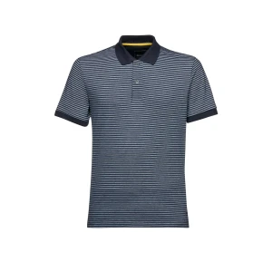 Geox Polo à Manches Courtes Oxford Blue / Sky 3XL Homme