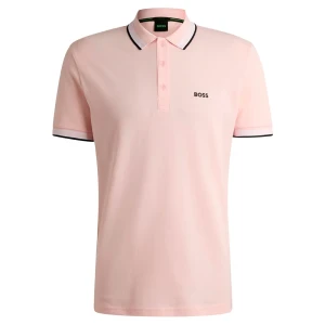 Boss Polo à Manches Courtes Paddy 10241663 Light/Pastel Pink M Homme