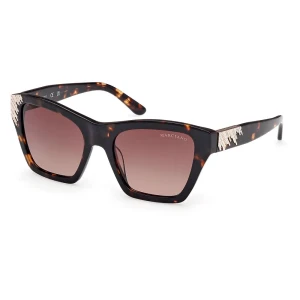 Guess Marciano Lunettes De Soleil Pour Femme Gm00024 Dark Havana / Gradient Brown One Size Femme
