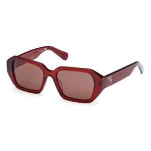 Max&co Lunettes De Soleil Pour Femme Mo0126 Shiny Red / Brown One Size Femme